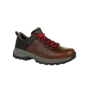 Georgia Boot Men's Eagle Trail Brown Waterproof Oxford Round Toe Work Boot GB00398