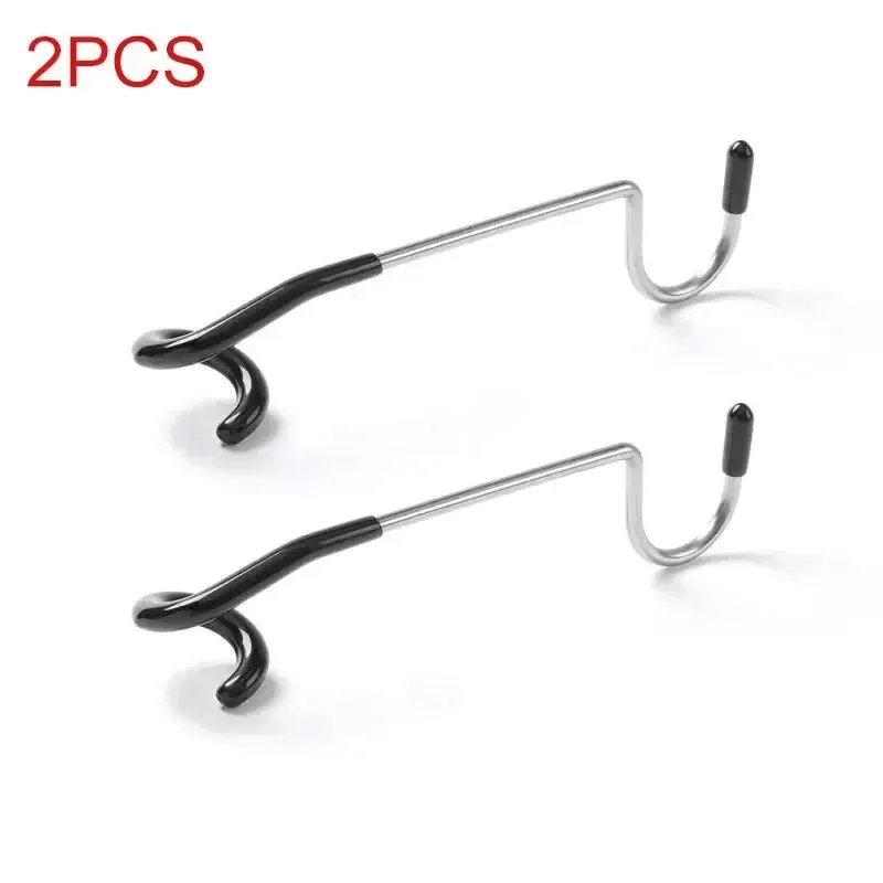 1/2Pcs Outdoor Lamp Hook Hanger Pole Mount Hooks Black Pole Attachment Hanger Multifunctional Camping Lights Hook Accessories