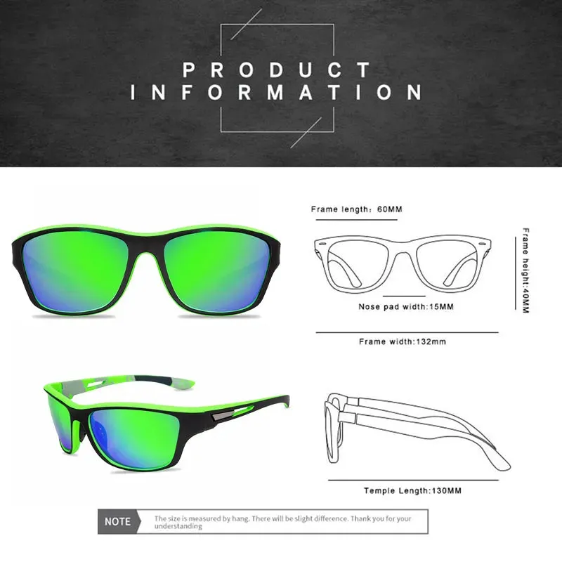 2022 Polarized Fishing Sunglasses Cycling Men's Driving Shades Male Sun Glasses with Sunglasses Box Hard Eyeglasses Case