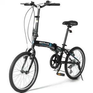 20" 7-Speed Lightweight Iron V-Brakes Folding Bike