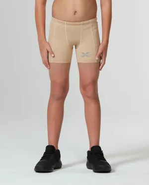 2XU Core Boys 1/2 Compression Shorts Beige