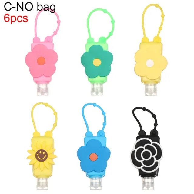 6Pcs Refillable Mini Travel Cartoon Travel Bottle