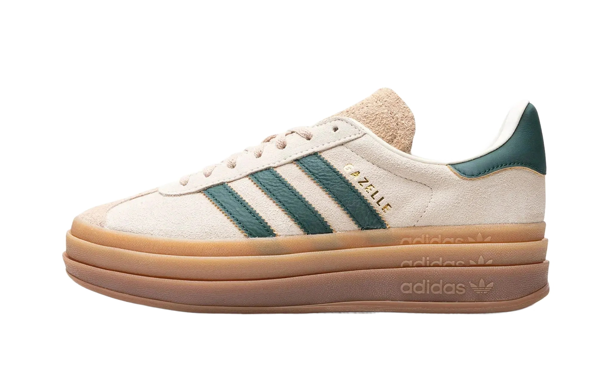 Adidas Gazelle Bold Magic Beige Collegiate Green