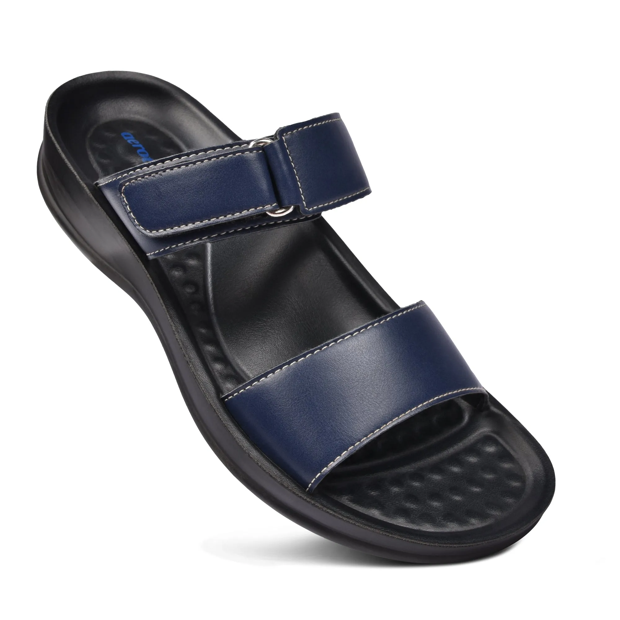 Aerothotic Rustic Women's Velcro Strap Slide Sandals