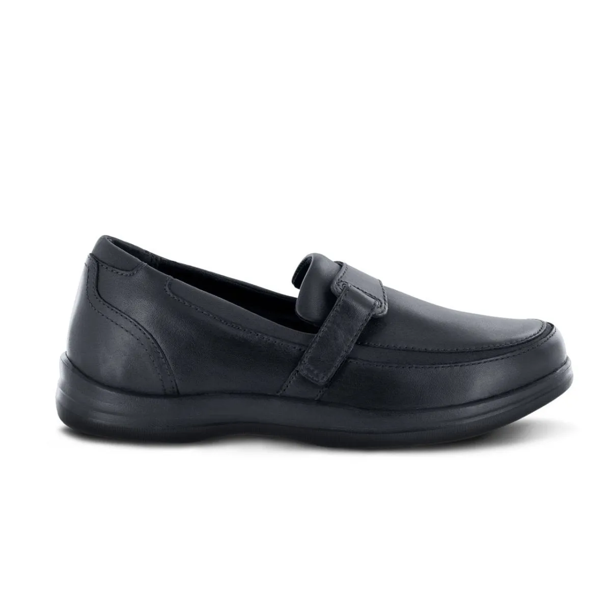 Apex A200w Evelyn Strap Loafer Women's Dress Shoe In Black