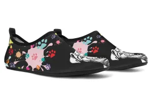 Artsy Schnauzer Aqua Barefoot Shoes