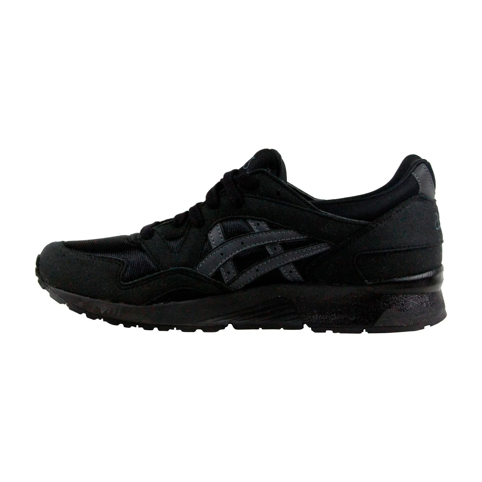 Asics Gel Lyte V Gs C541N-9016 Mens Black Suede Lace Up Athletic Running Shoes