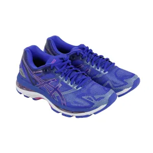 Asics Gel Nimbus 19 T750N-4832 Womens Blue Mesh Low Top Athletic Running Shoes