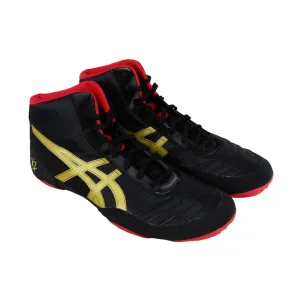 Asics Jb Elite V2.0 J501N-9094 Mens Black Canvas Athletic Wrestling Shoes