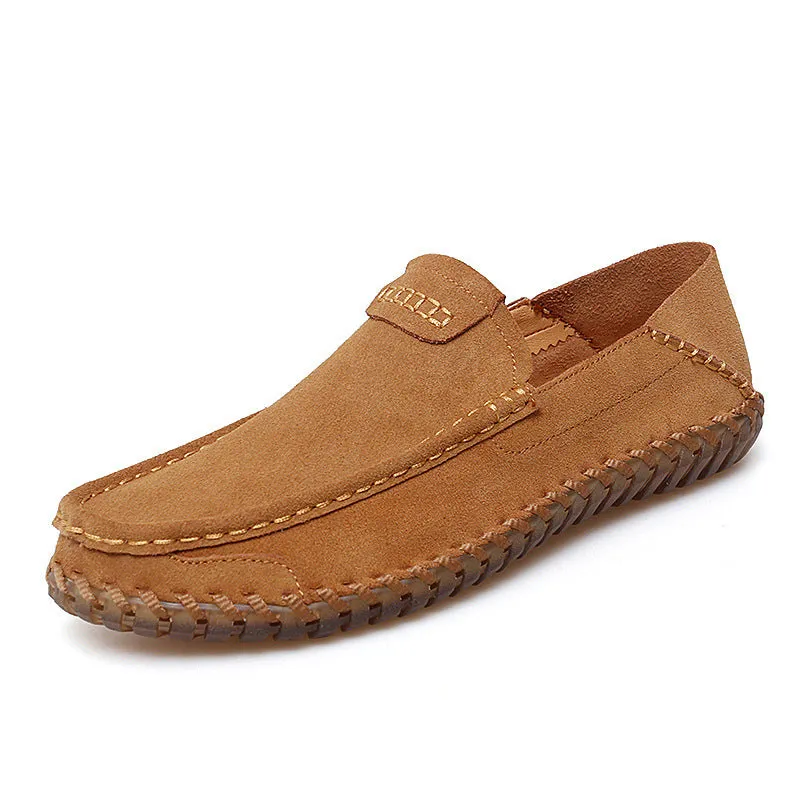 Autumn Leather Slip-on Lazy Shoes Men