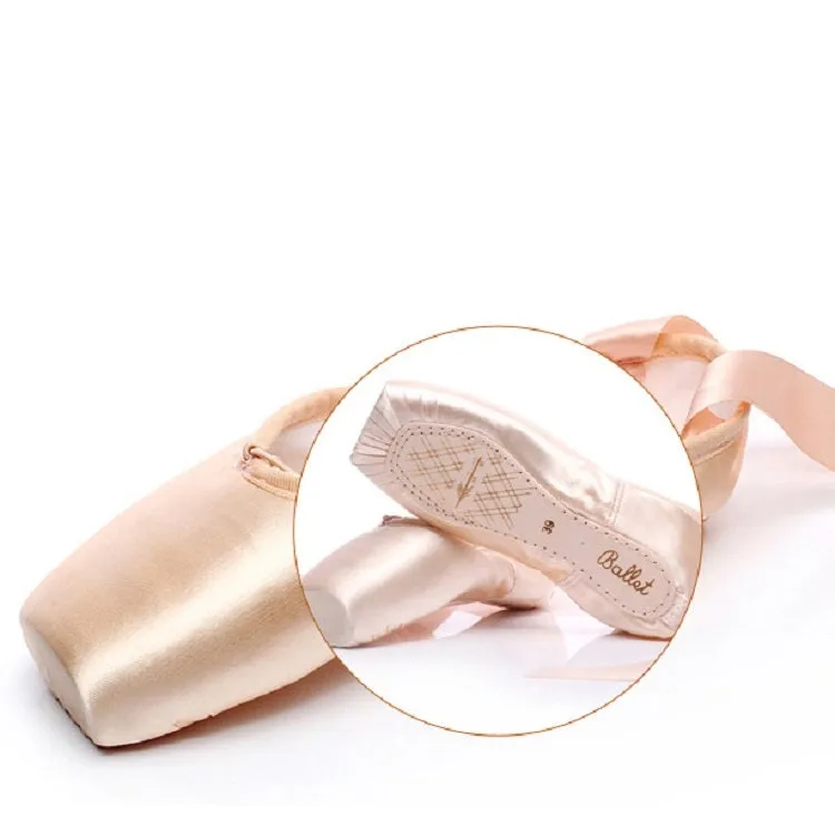 Ballet Lace Pointe Shoes Professional Flat Dance Shoes, Size: 35(Canvas)