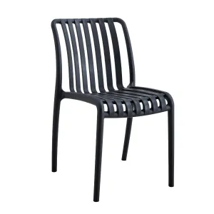 Bertioga Black Commercial Cafe Chair