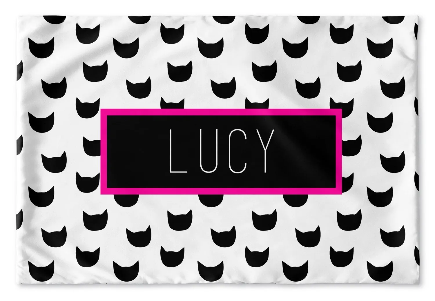 BLACK AND WHITE SUPERHERO PERSONALIZED PILLOW SHAM (MULTIPLE COLOR OPTIONS)