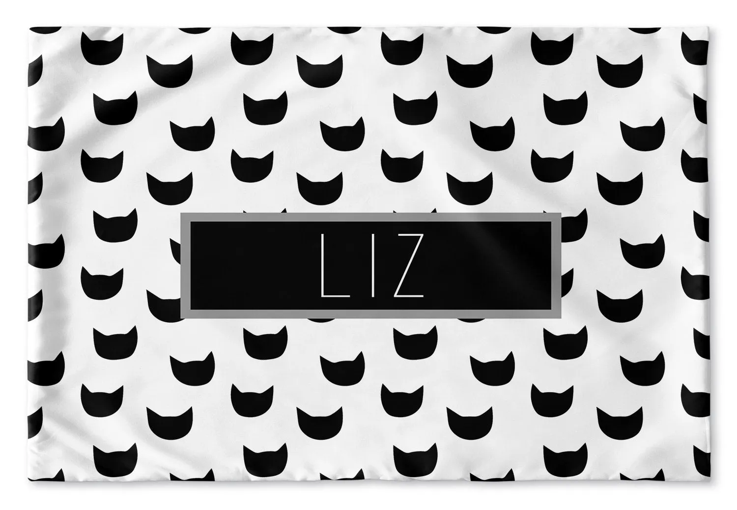 BLACK AND WHITE SUPERHERO PERSONALIZED PILLOW SHAM (MULTIPLE COLOR OPTIONS)