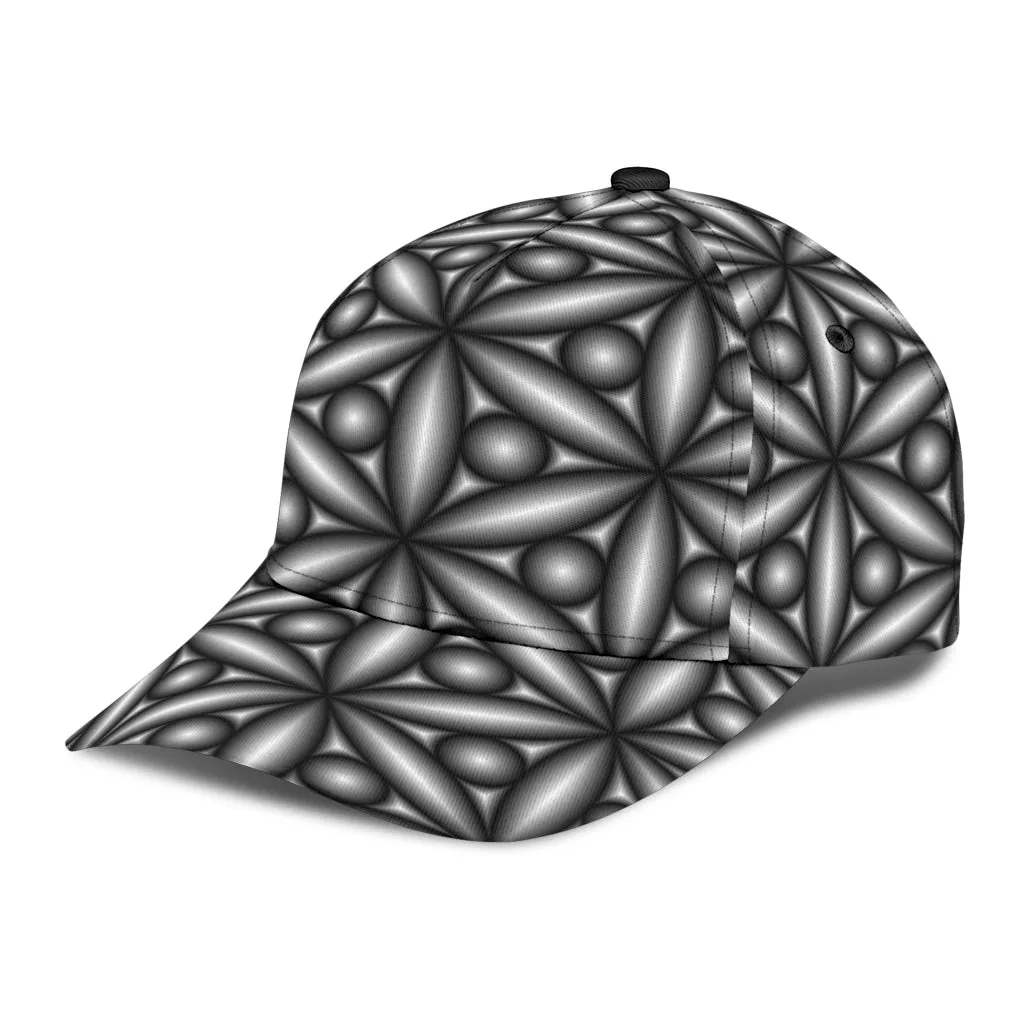 Black Geometric Classic Cap