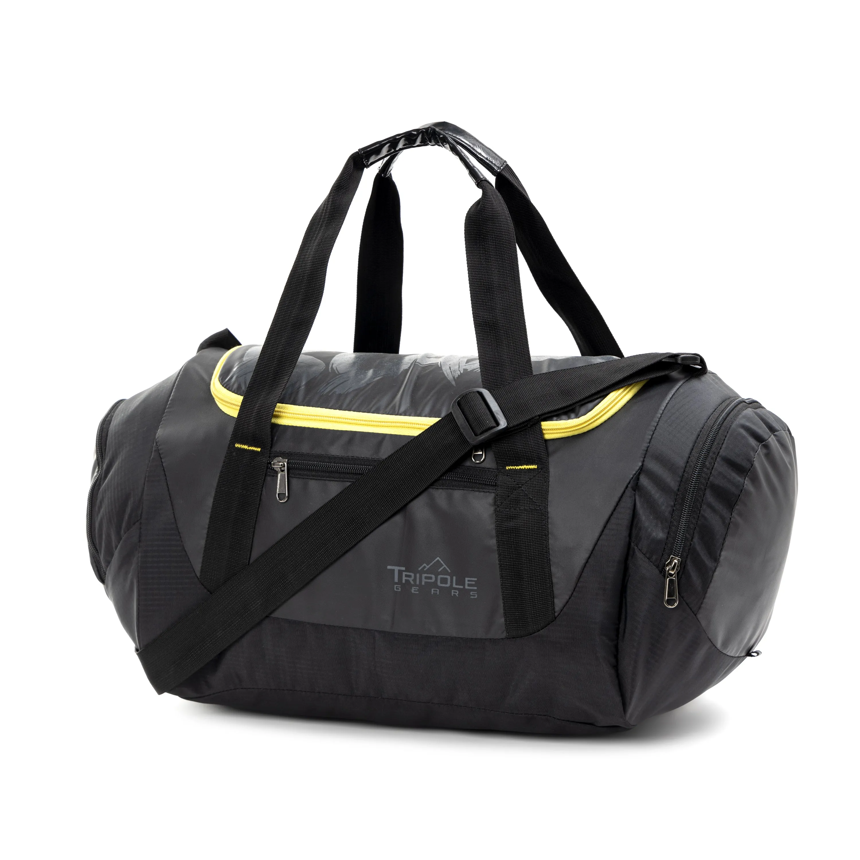 Blaze Gym & Sports Duffel Bag l Black and Yellow