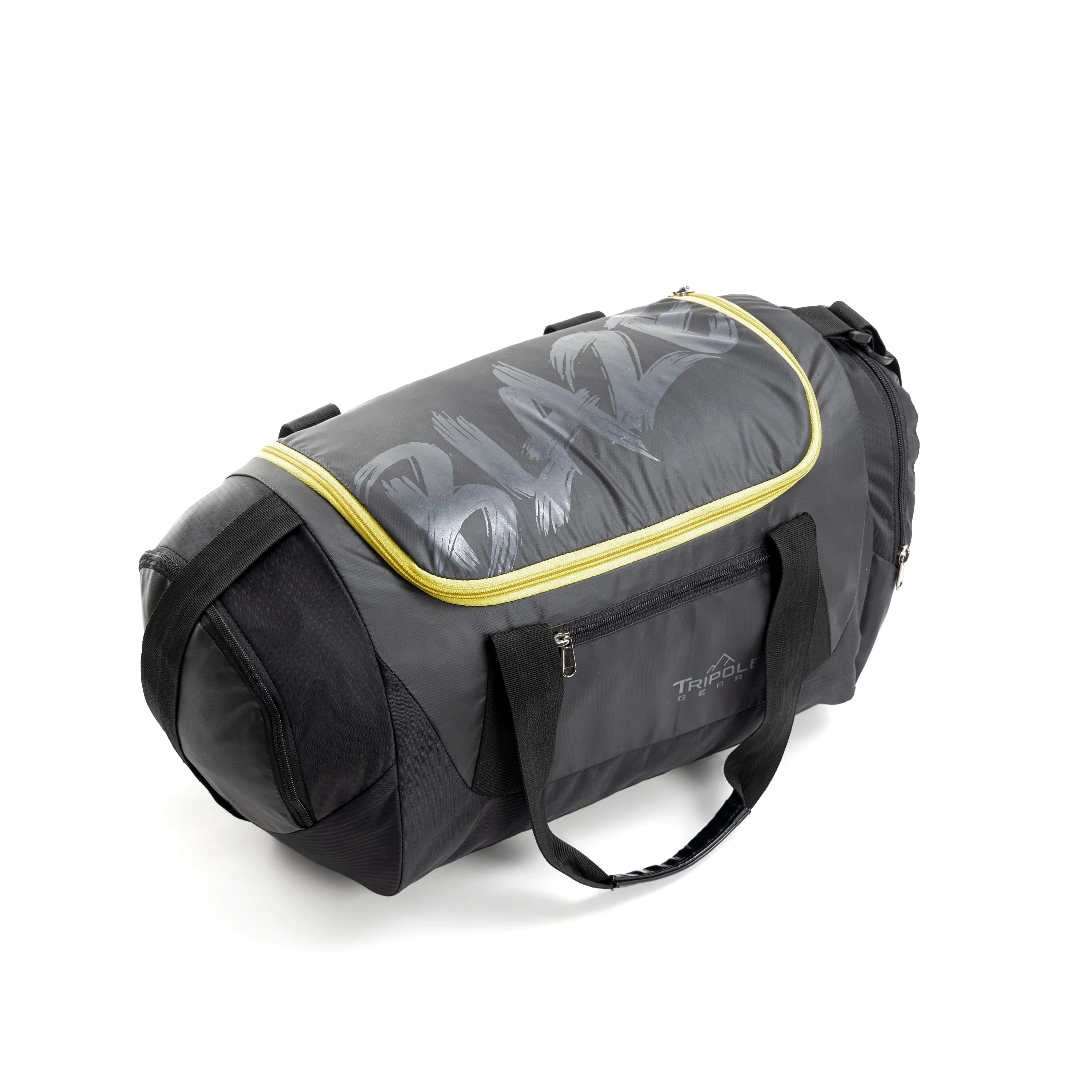 Blaze Gym & Sports Duffel Bag l Black and Yellow