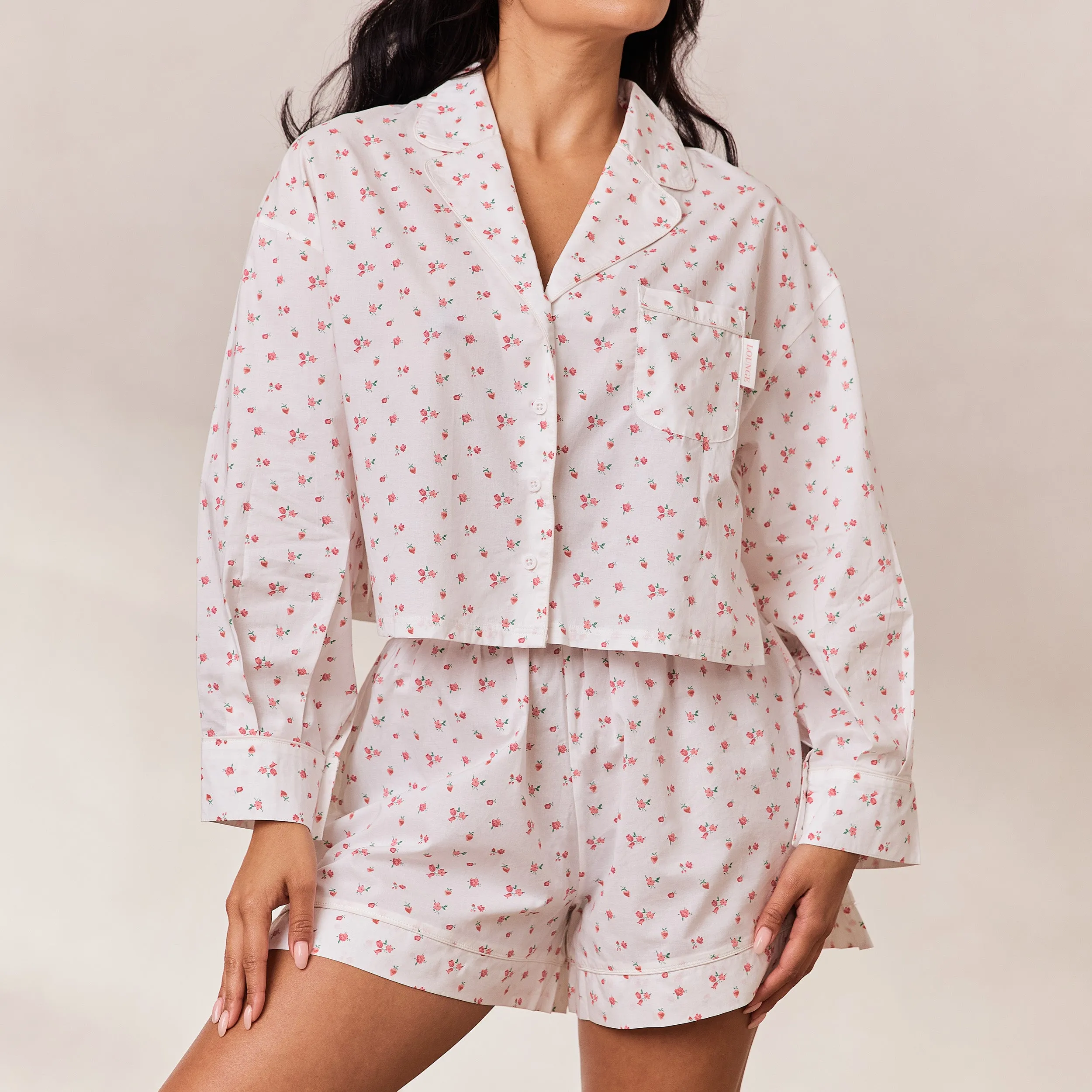 Breakfast Club Pyjama Shirt - White Print