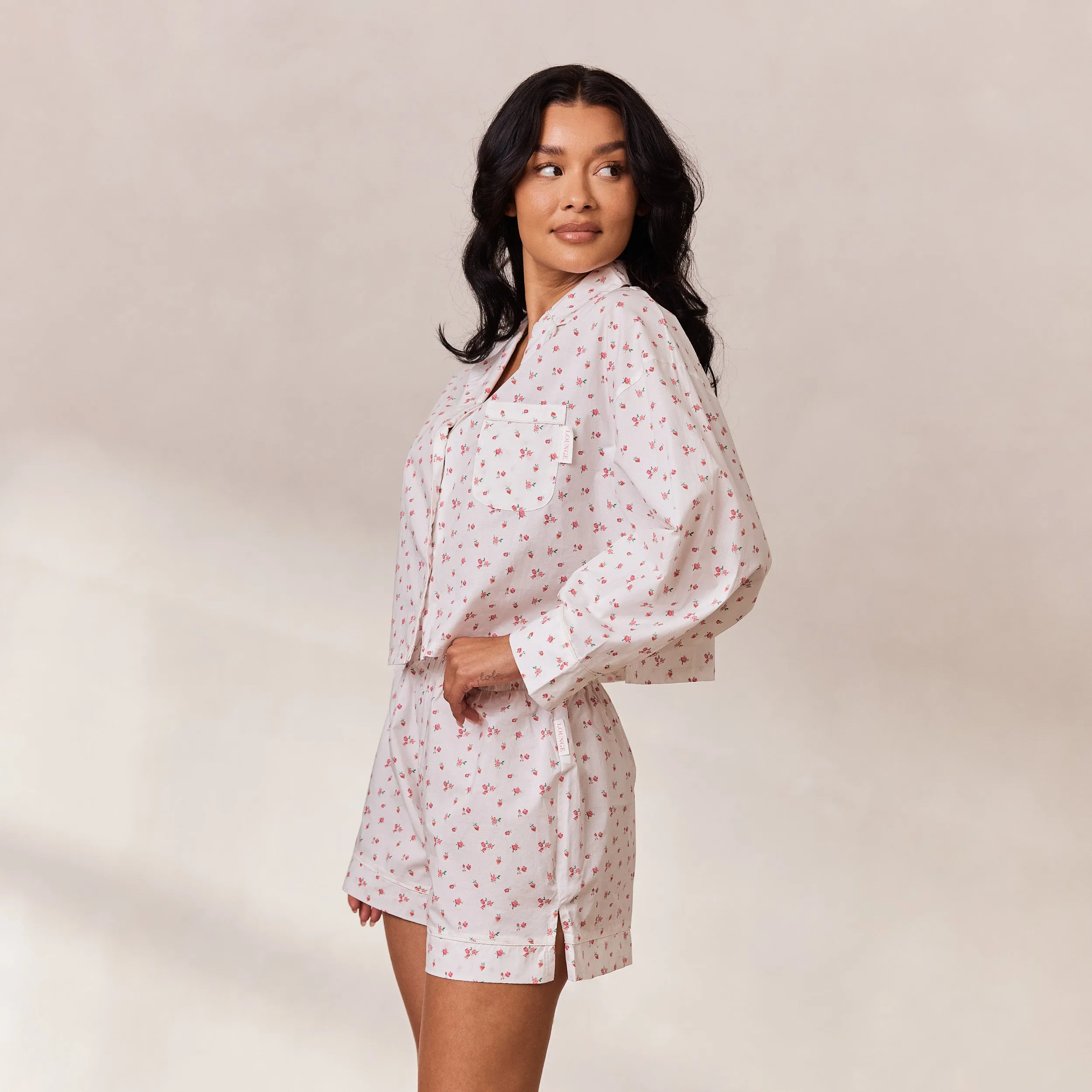 Breakfast Club Pyjama Shirt - White Print