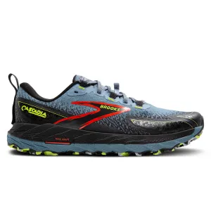 Brooks Cascadia 18 Mens | Citadel/ebony/lime