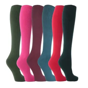 B.U.L 3 Pairs Womens Long Wellington Boot Socks Thermal Liners Warm Outdoor Sock Size UK 4-7 / EU 35-39