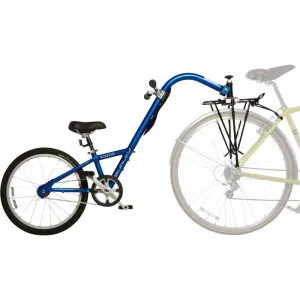 Burley Kazoo Single Speed Trailercycle Kids Trail-A-Bike / Includes Rack / Blue