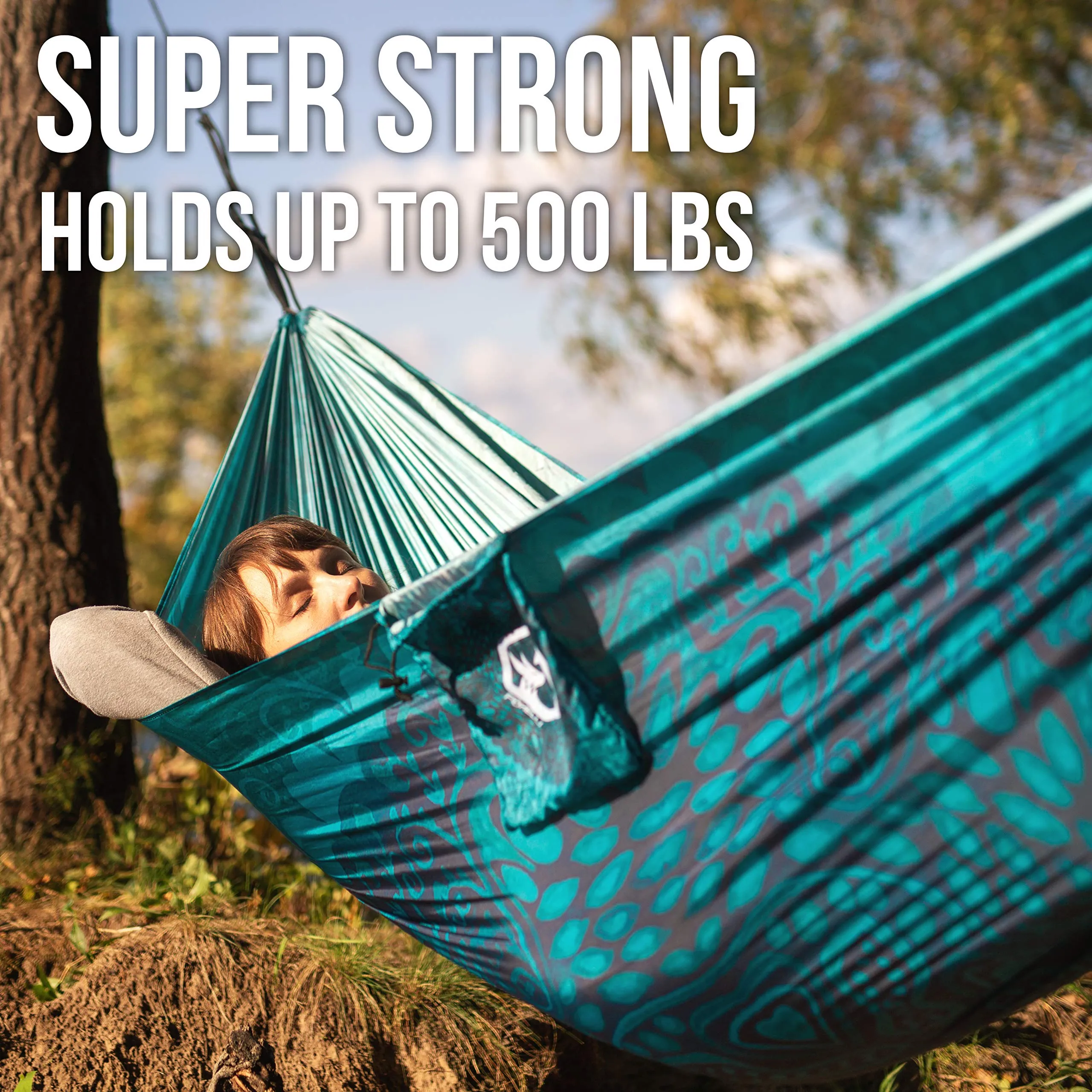 Camping Hammock Lightweight Parachute - Foxelli