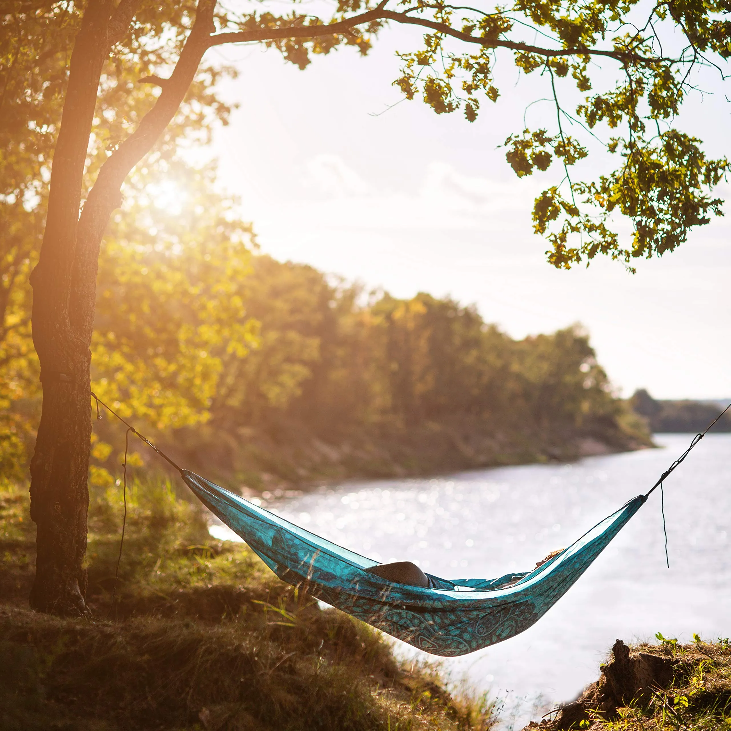 Camping Hammock Lightweight Parachute - Foxelli