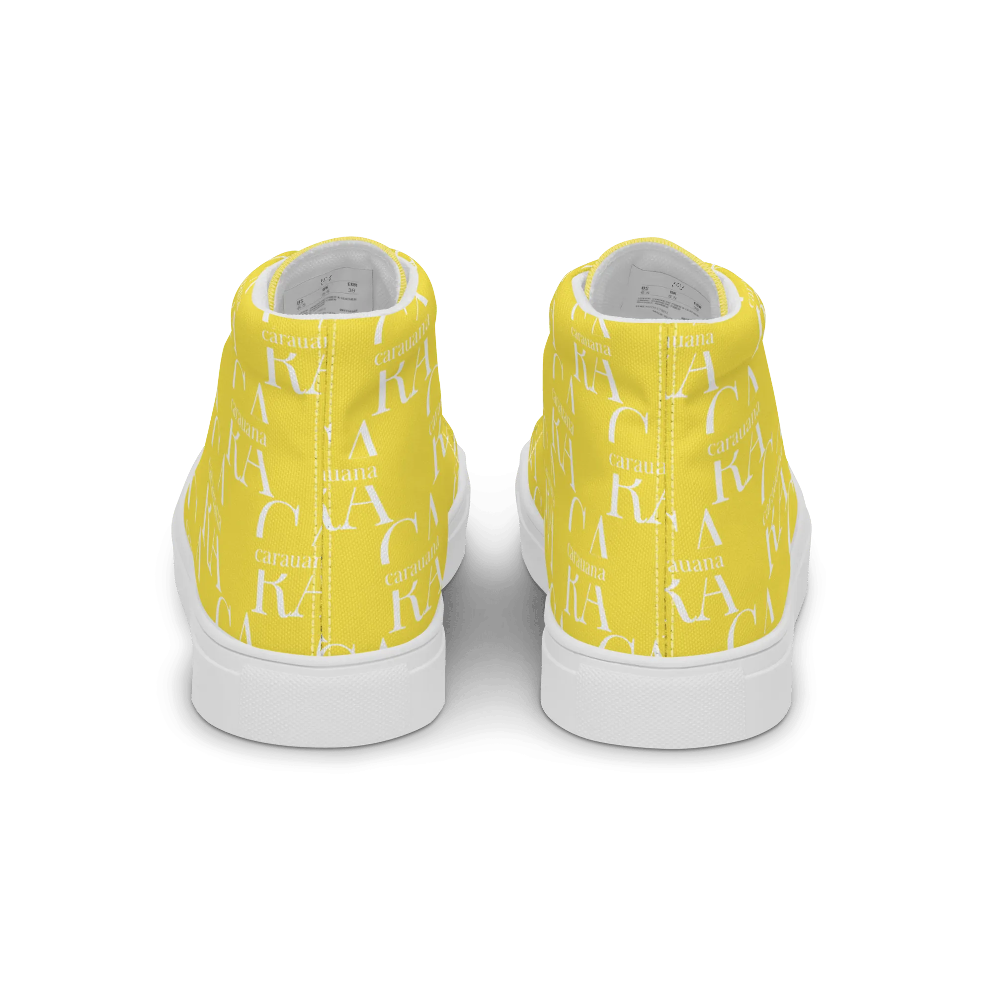 CARAUANA Hip Hop canvas shoes Yellow Branded