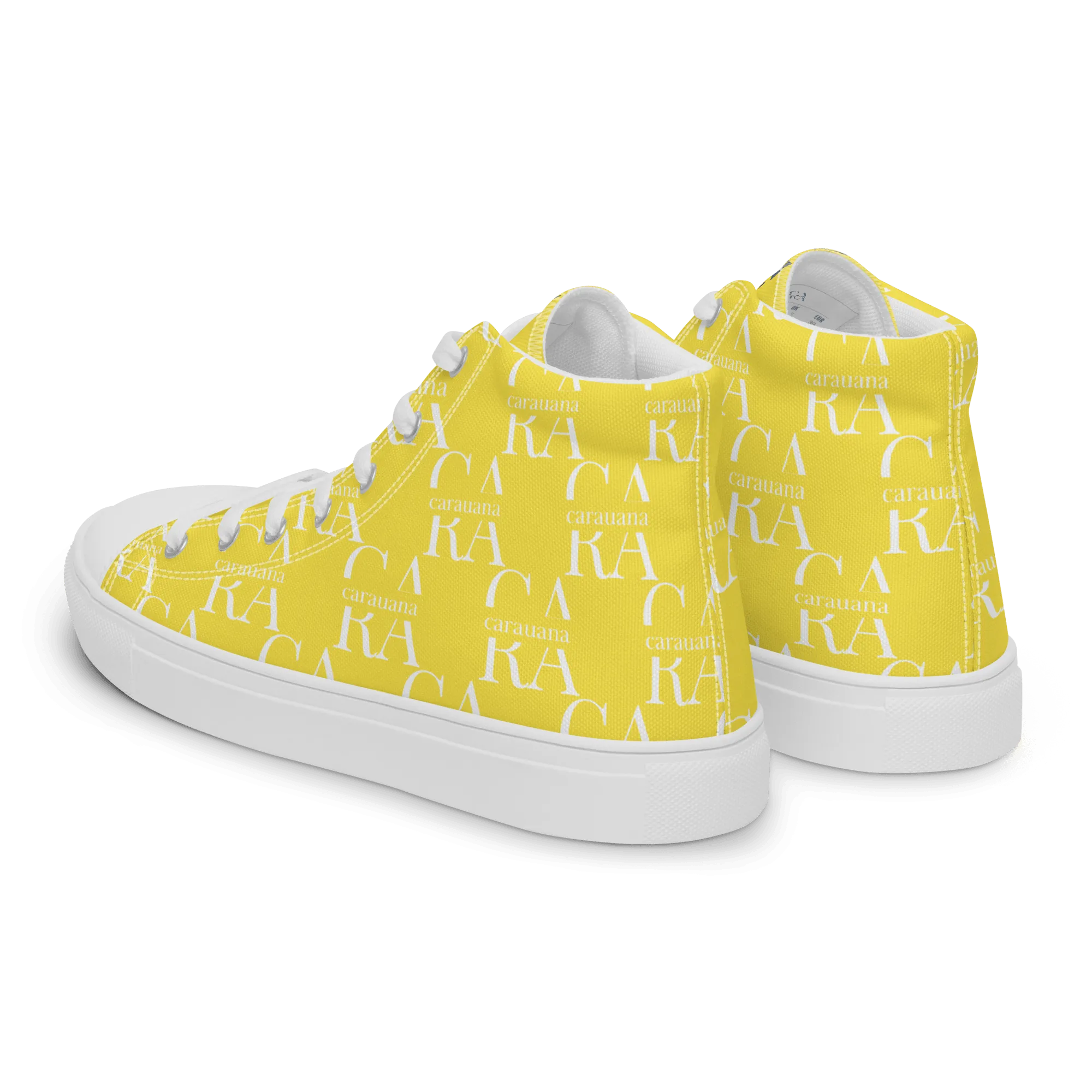 CARAUANA Hip Hop canvas shoes Yellow Branded