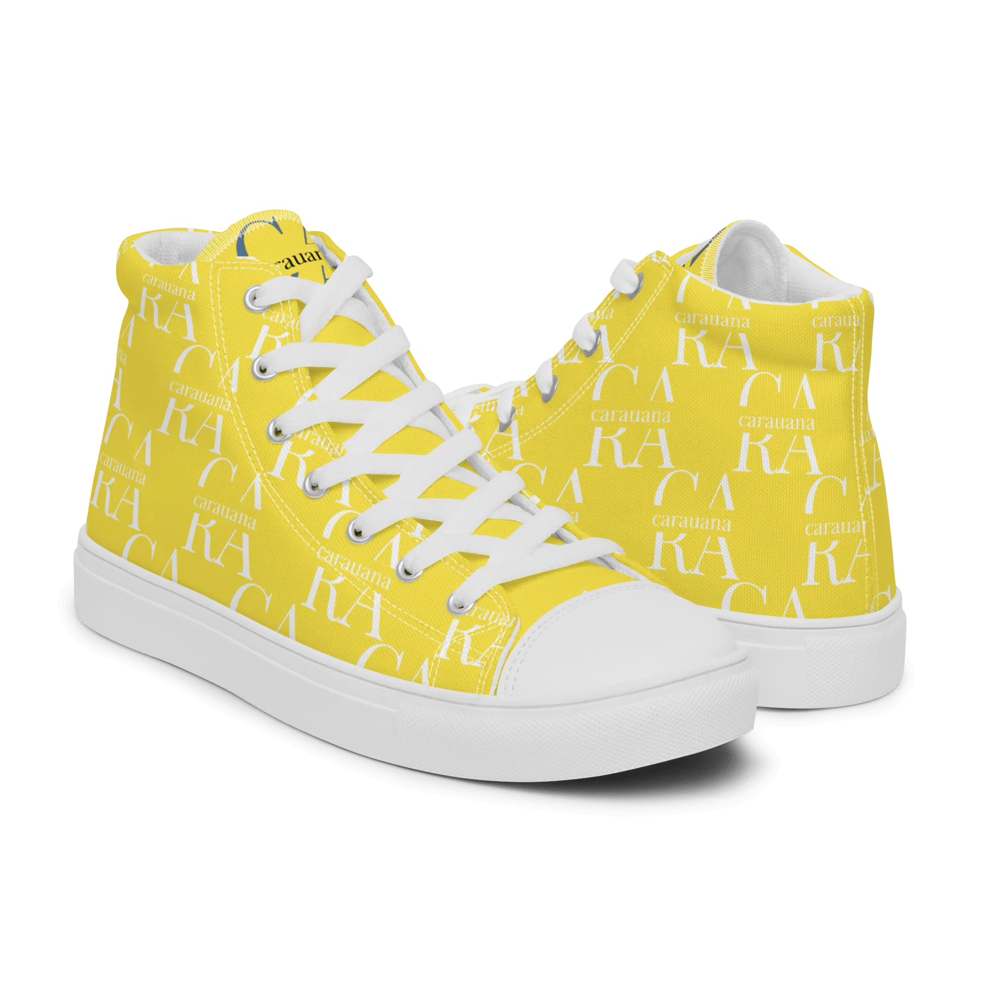 CARAUANA Hip Hop canvas shoes Yellow Branded