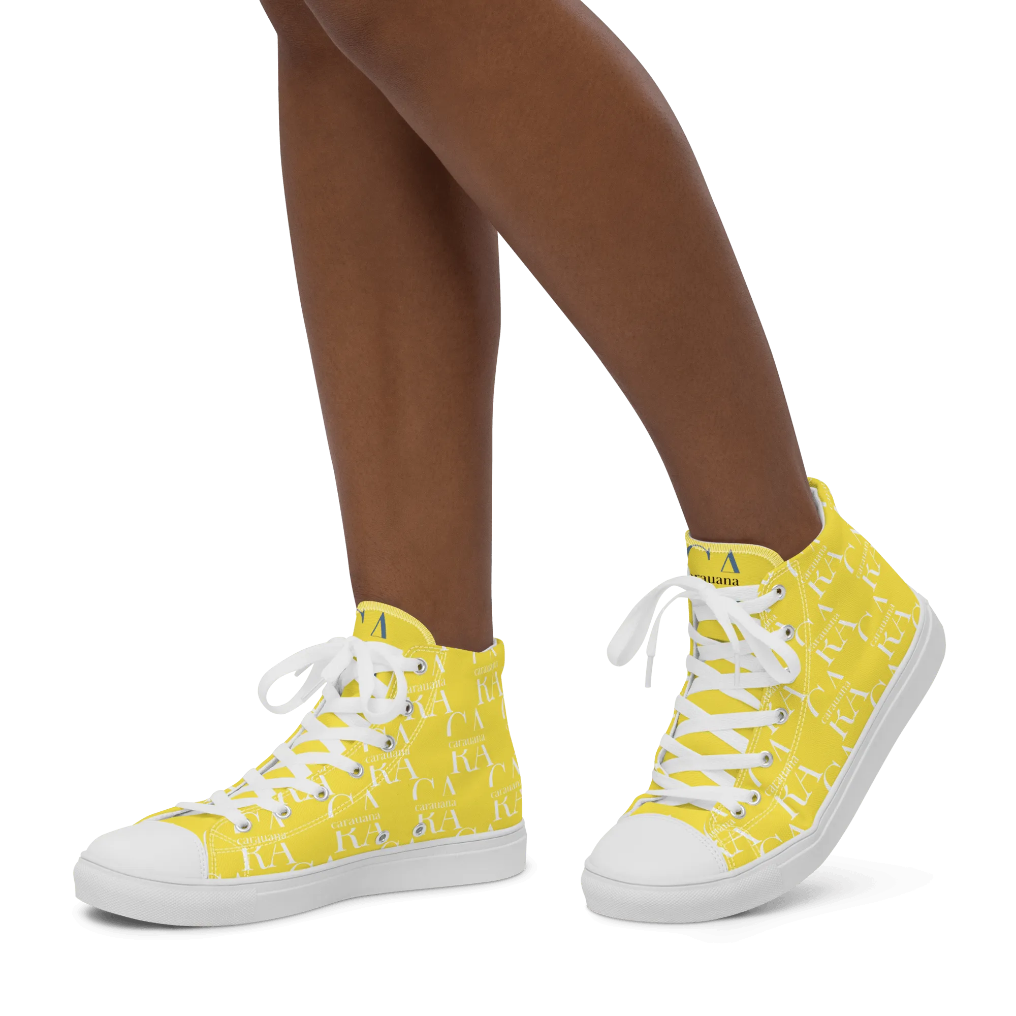 CARAUANA Hip Hop canvas shoes Yellow Branded