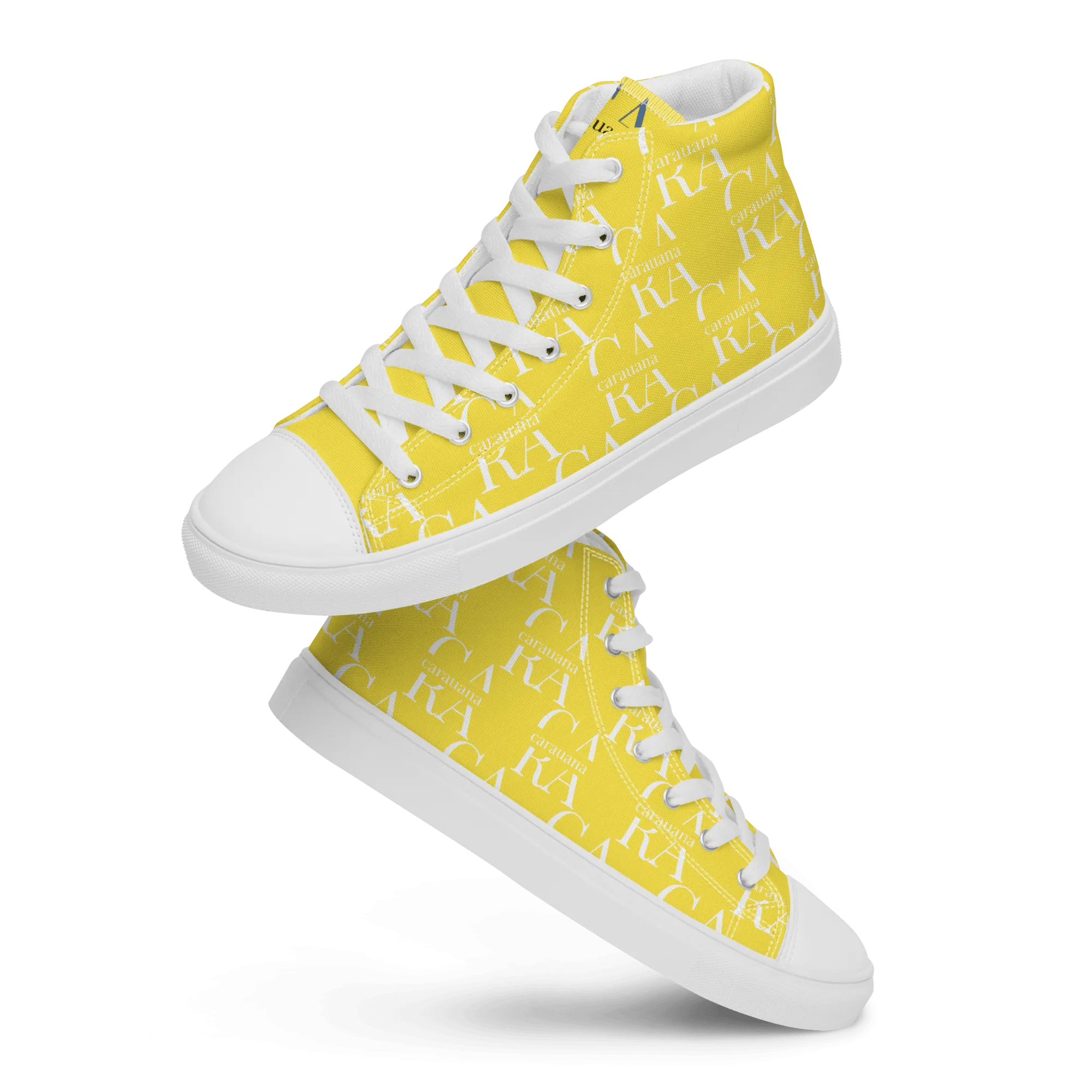 CARAUANA Hip Hop canvas shoes Yellow Branded