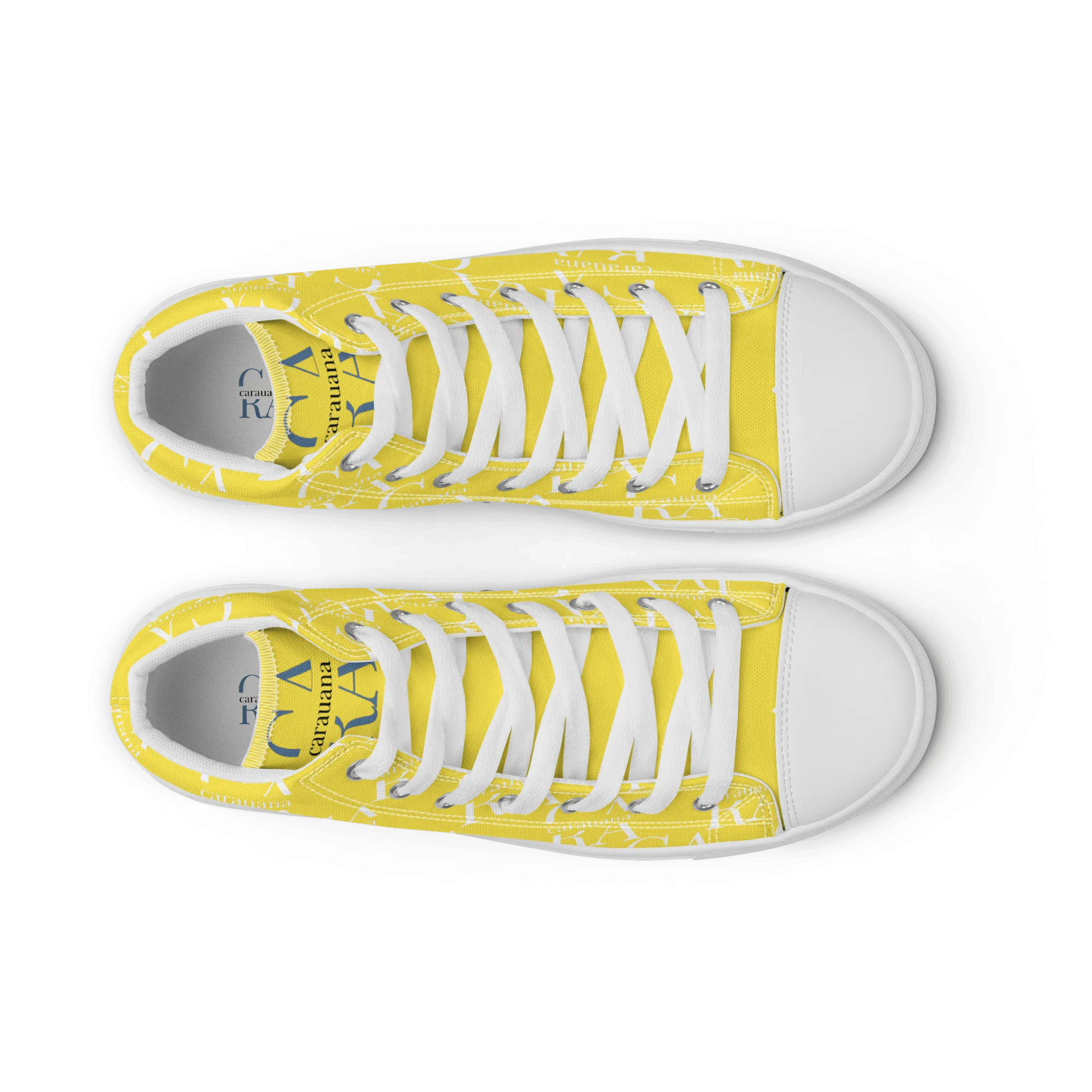 CARAUANA Hip Hop canvas shoes Yellow Branded