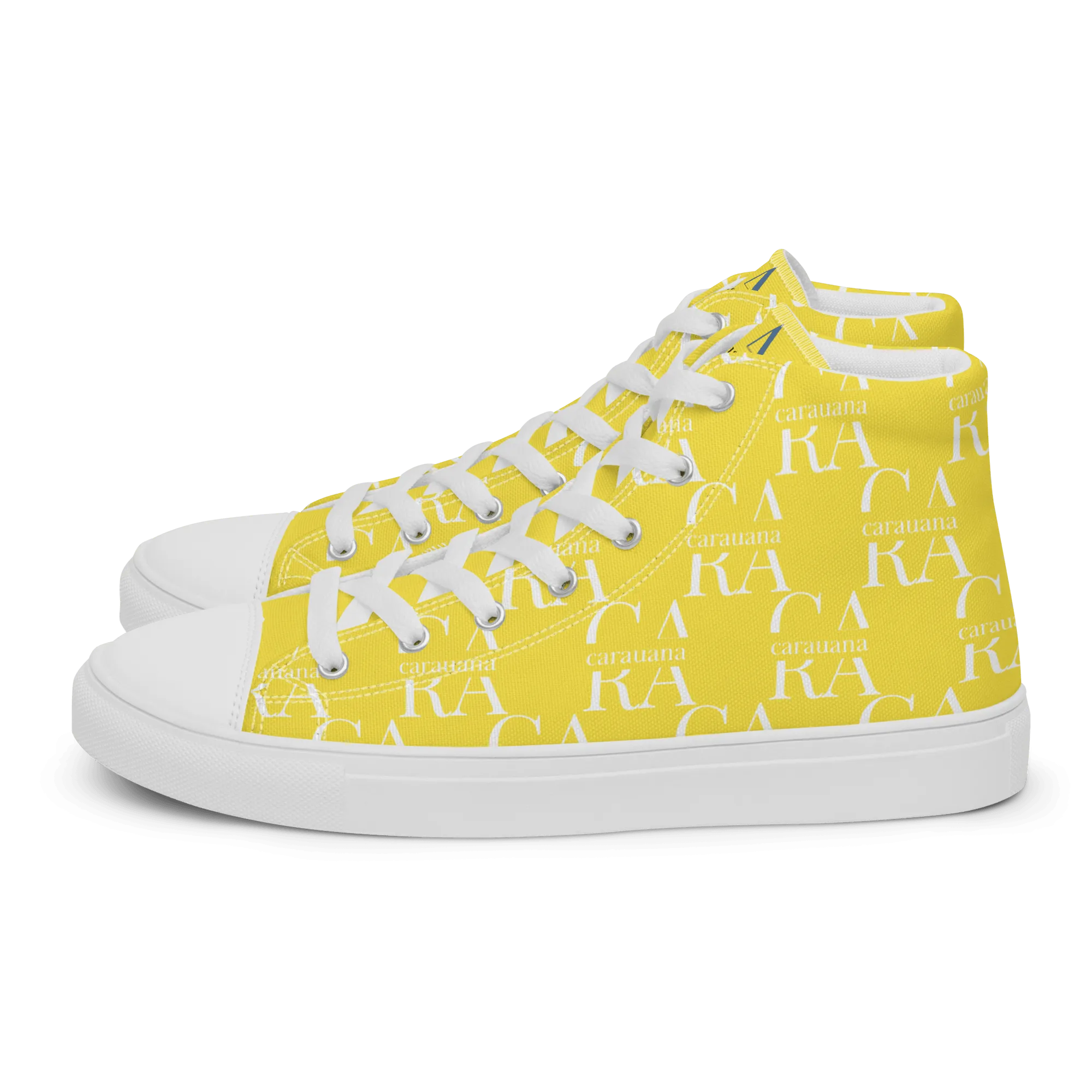 CARAUANA Hip Hop canvas shoes Yellow Branded