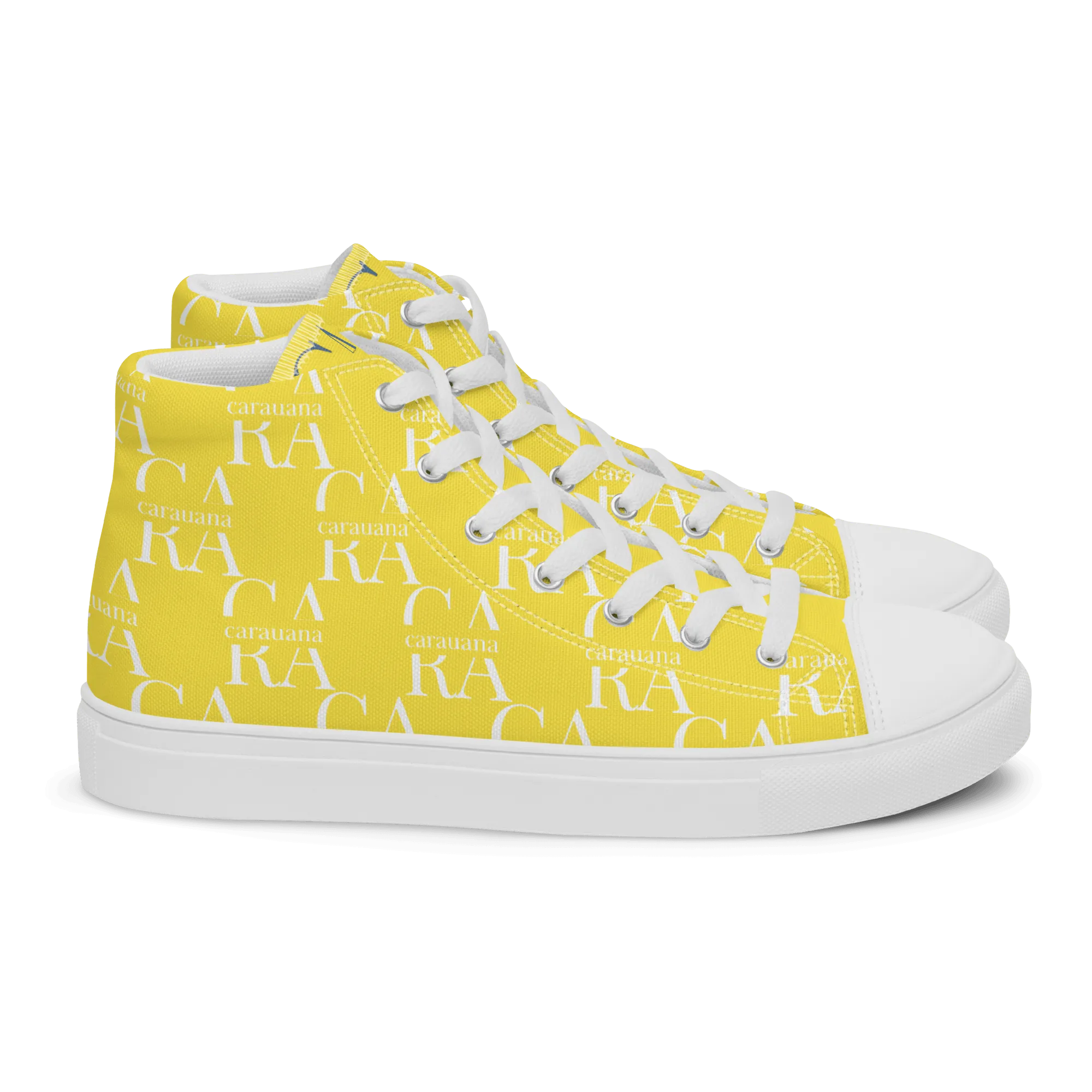 CARAUANA Hip Hop canvas shoes Yellow Branded