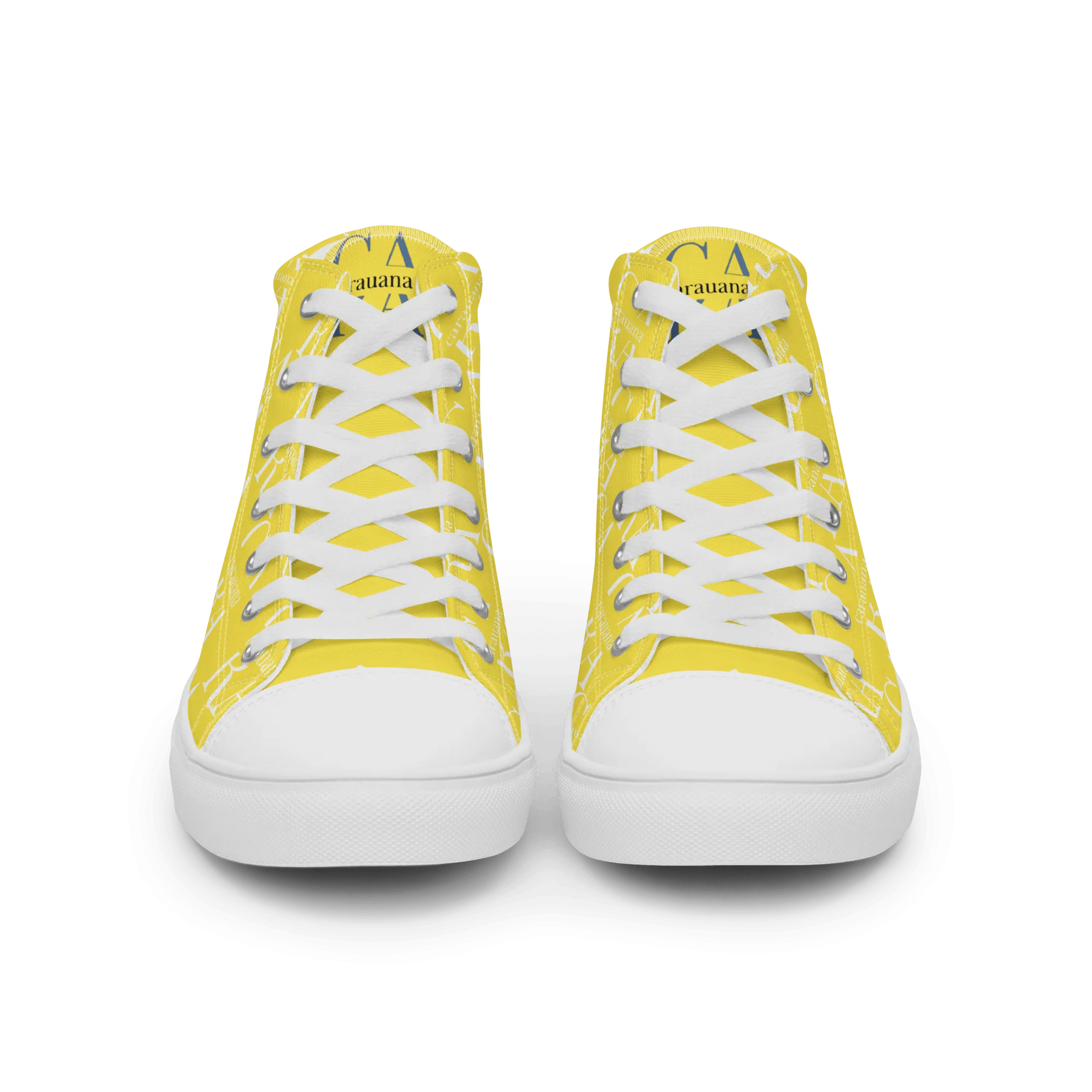 CARAUANA Hip Hop canvas shoes Yellow Branded