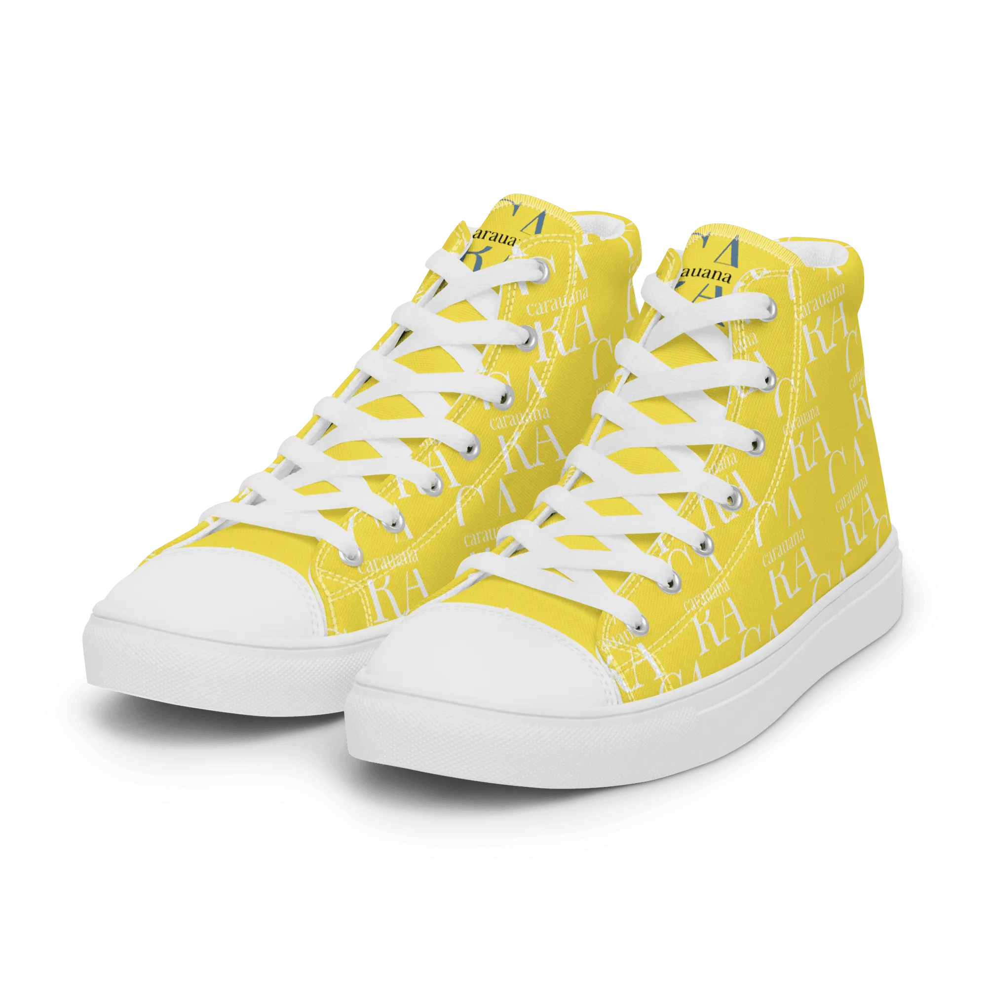 CARAUANA Hip Hop canvas shoes Yellow Branded