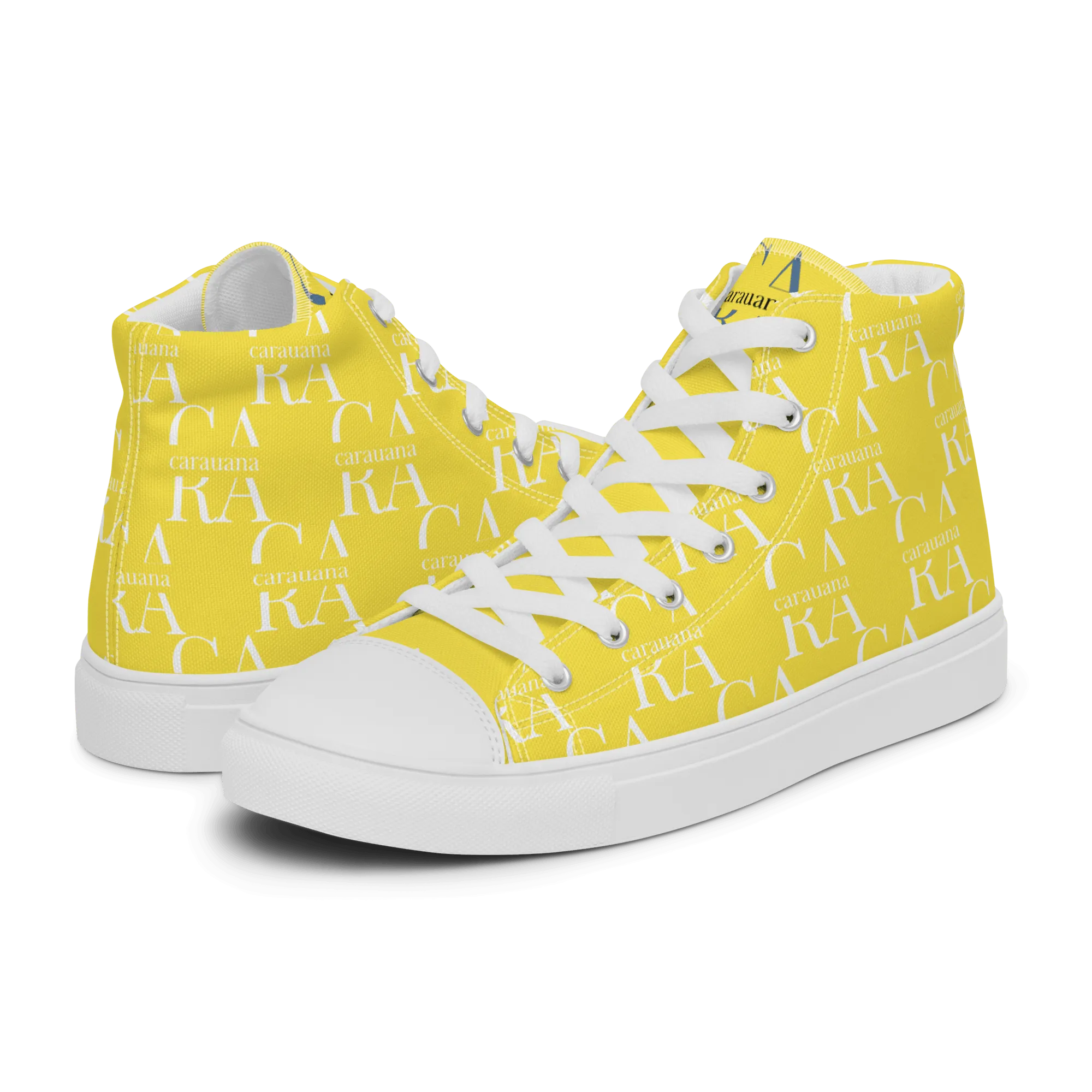 CARAUANA Hip Hop canvas shoes Yellow Branded