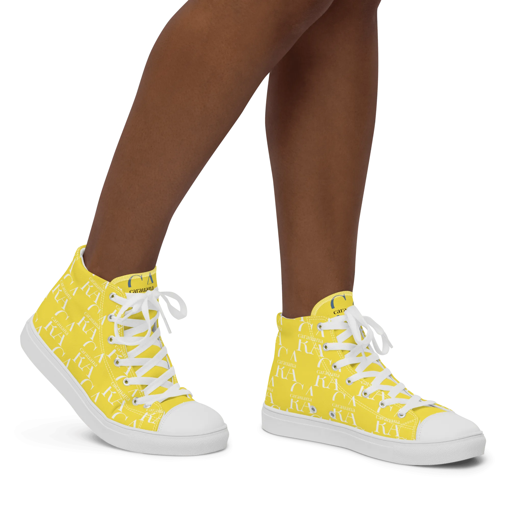 CARAUANA Hip Hop canvas shoes Yellow Branded