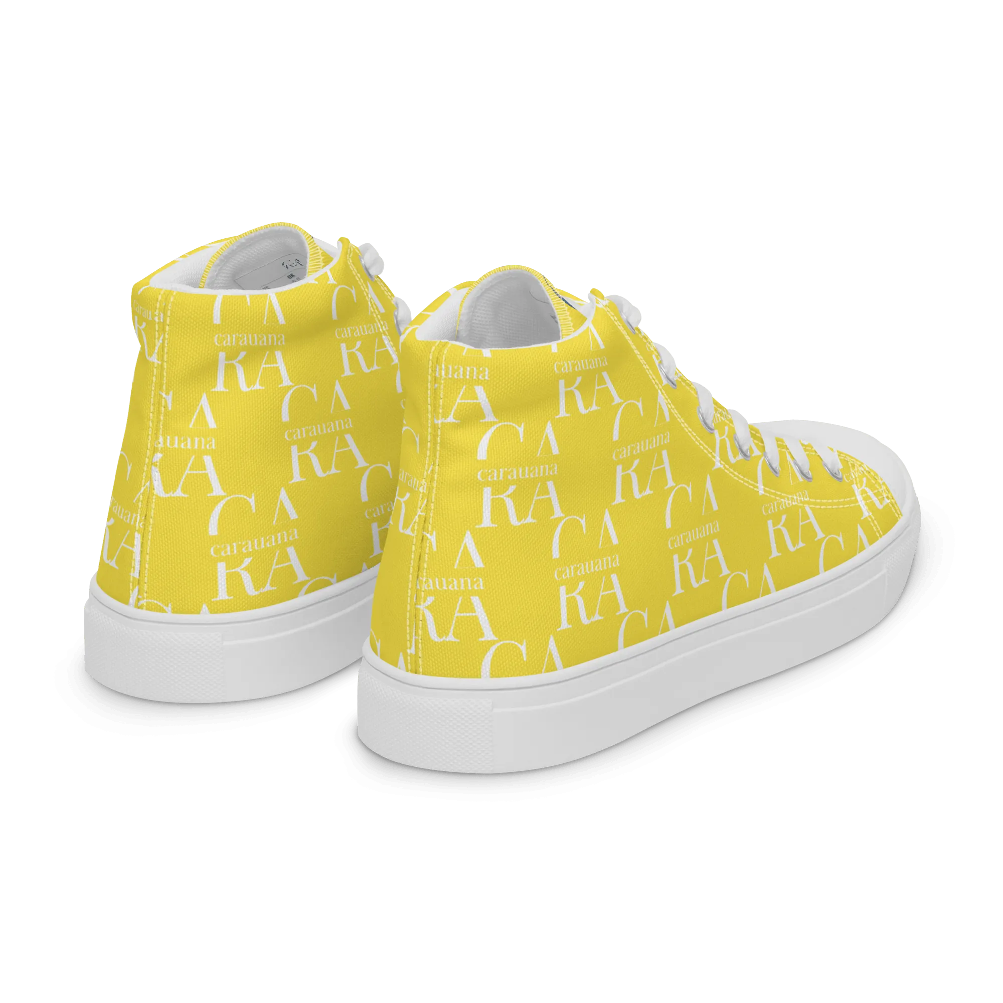 CARAUANA Hip Hop canvas shoes Yellow Branded