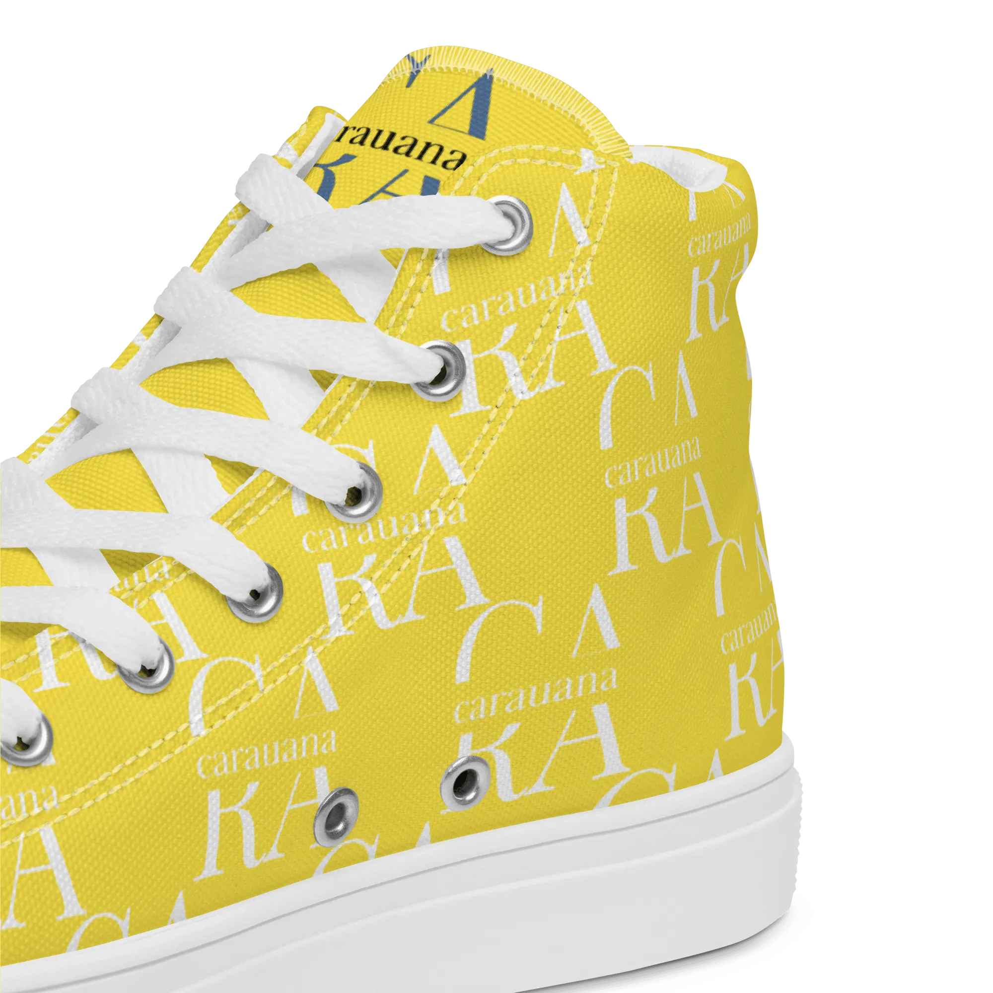 CARAUANA Hip Hop canvas shoes Yellow Branded