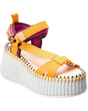 Chloé Nama Platform Wedge Sandal