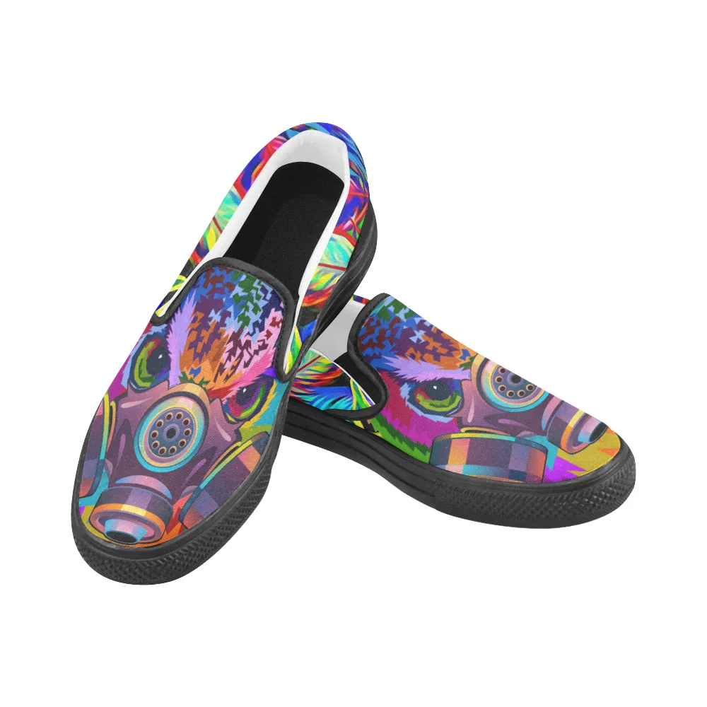 CHOUETT COLORING  Unusual Slip-on Canvas Shoes