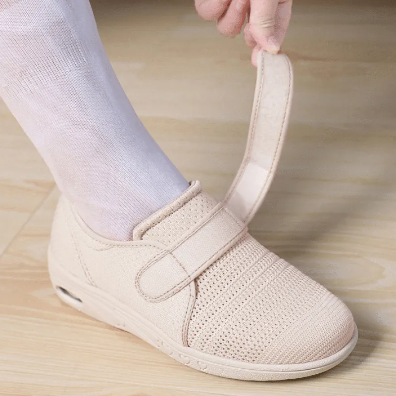 Cilool Plus Size Wide Diabetic Shoes For Swollen Feet Width Shoes-NW006