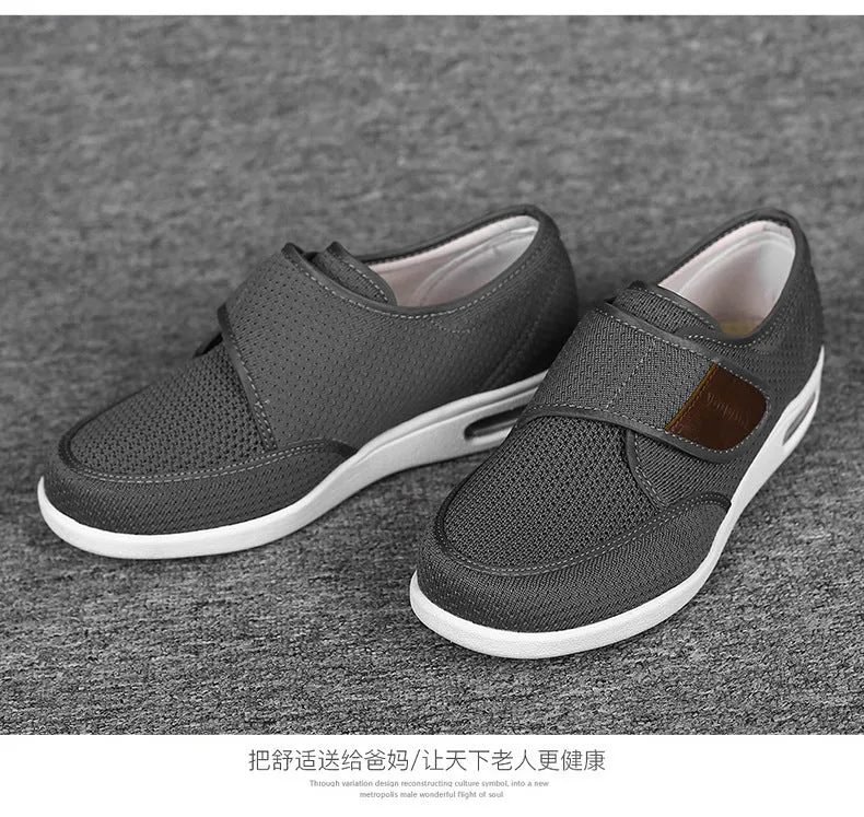 Cilool Plus Size Wide Diabetic Shoes For Swollen Feet Width Shoes-NW013