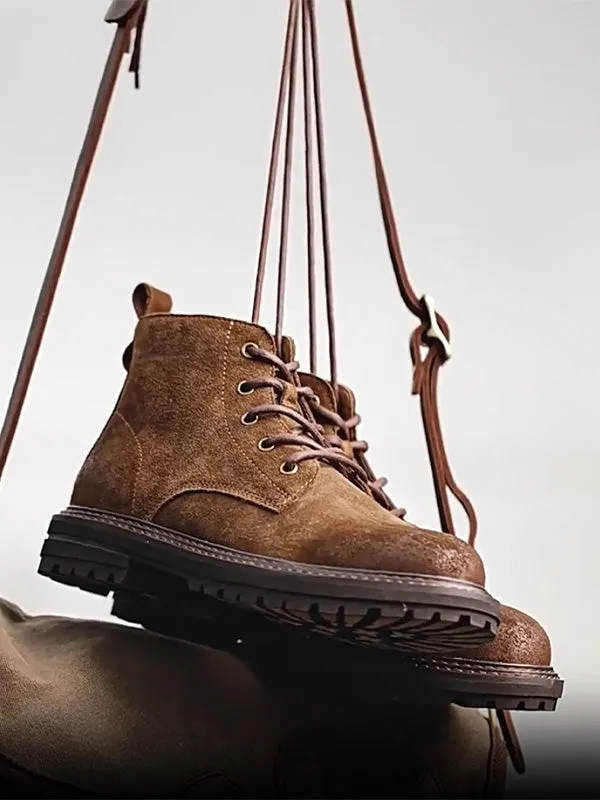 Classic Oil Wax Cow Suede Work Boots