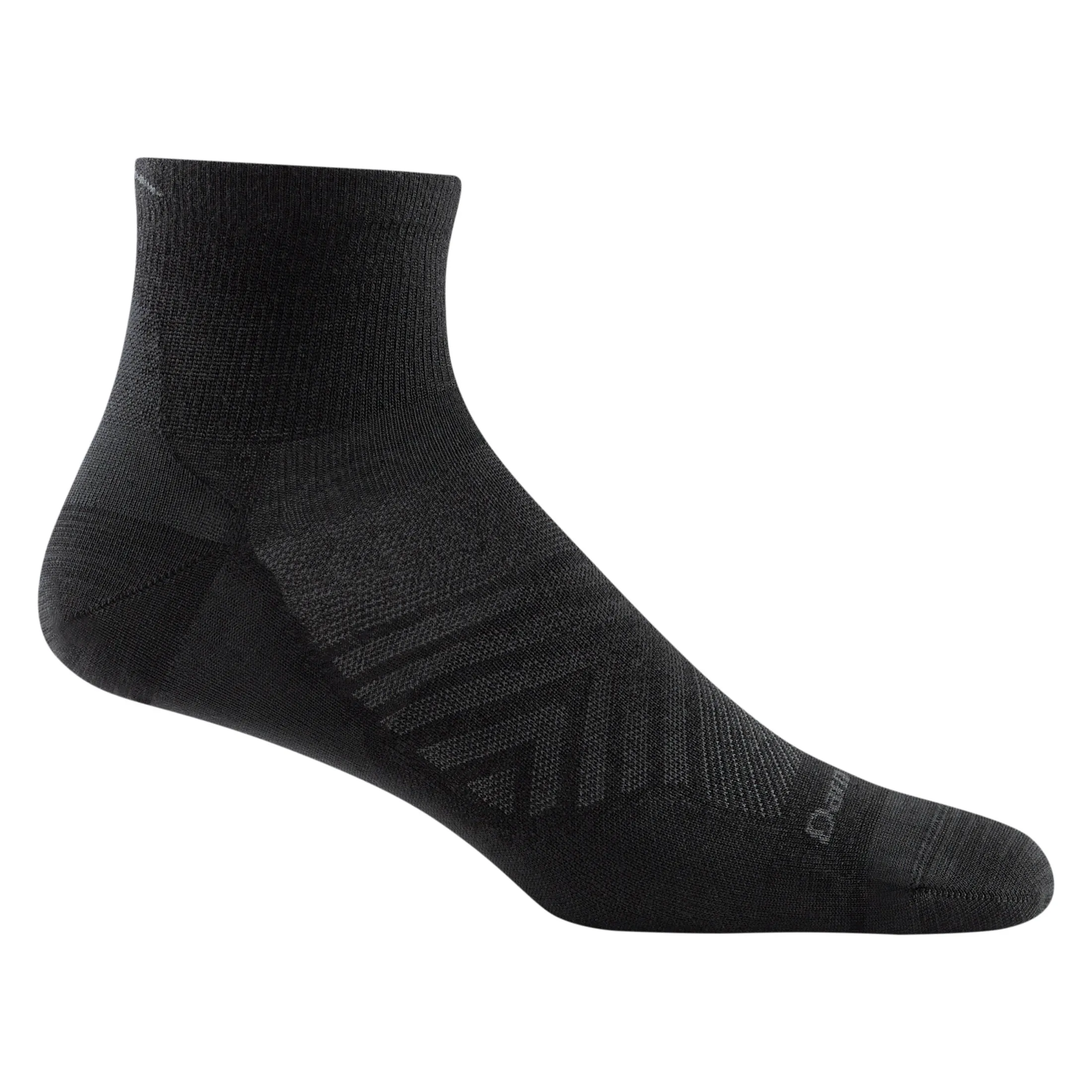 Darn Tough Men&#x27;s Run Quarter Ultra-Lightweight Running Sock Black | Buy Darn Tough Men&#x27;s Run Quarter Ultra-Lightweight Running Sock Black here | Outnorth