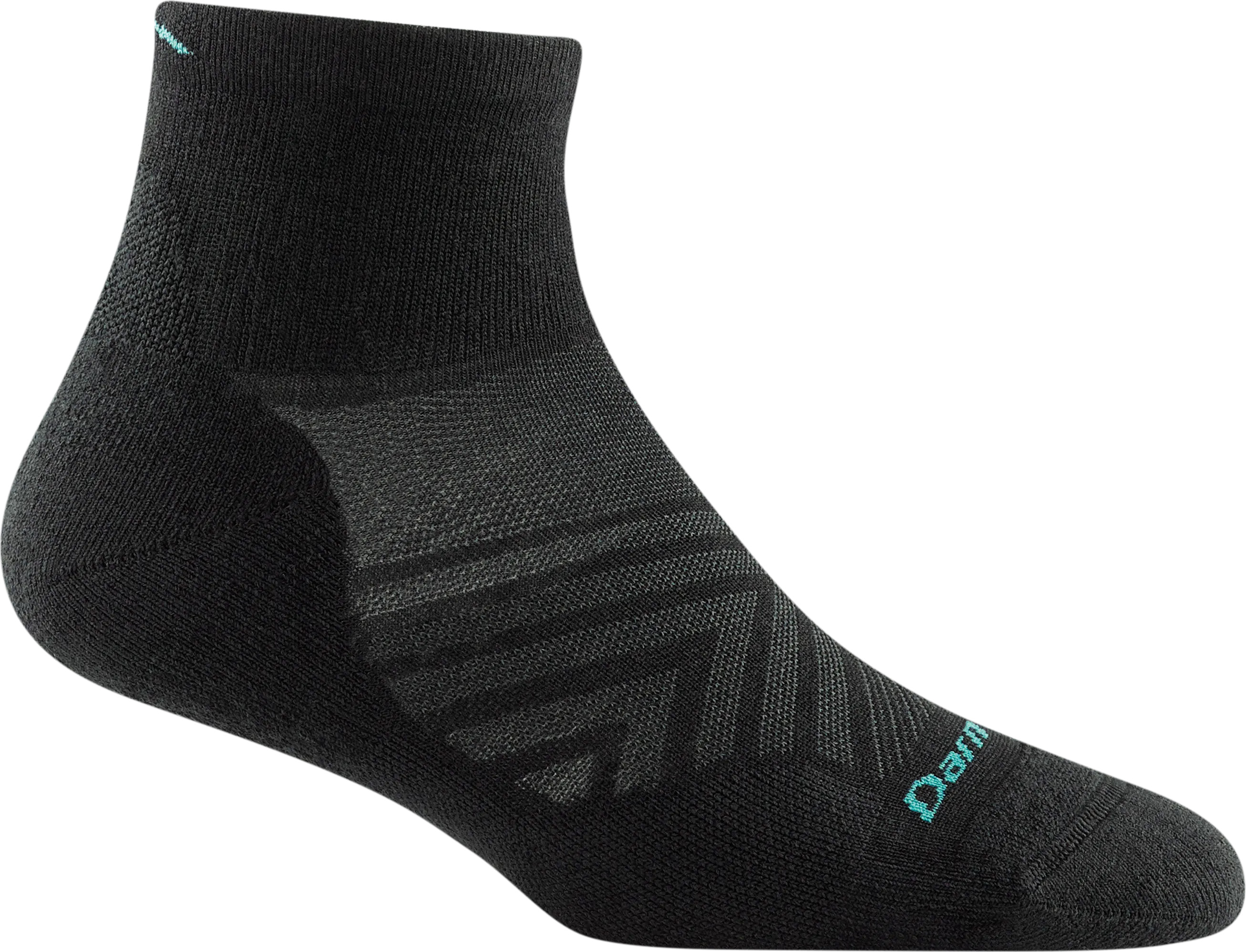 Darn Tough Women&#x27;s Run 1/4 Ultra-Lightweight Cushion Running Sock  Black | Buy Darn Tough Women&#x27;s Run 1/4 Ultra-Lightweight Cushion Running Sock  Black here | Outnorth