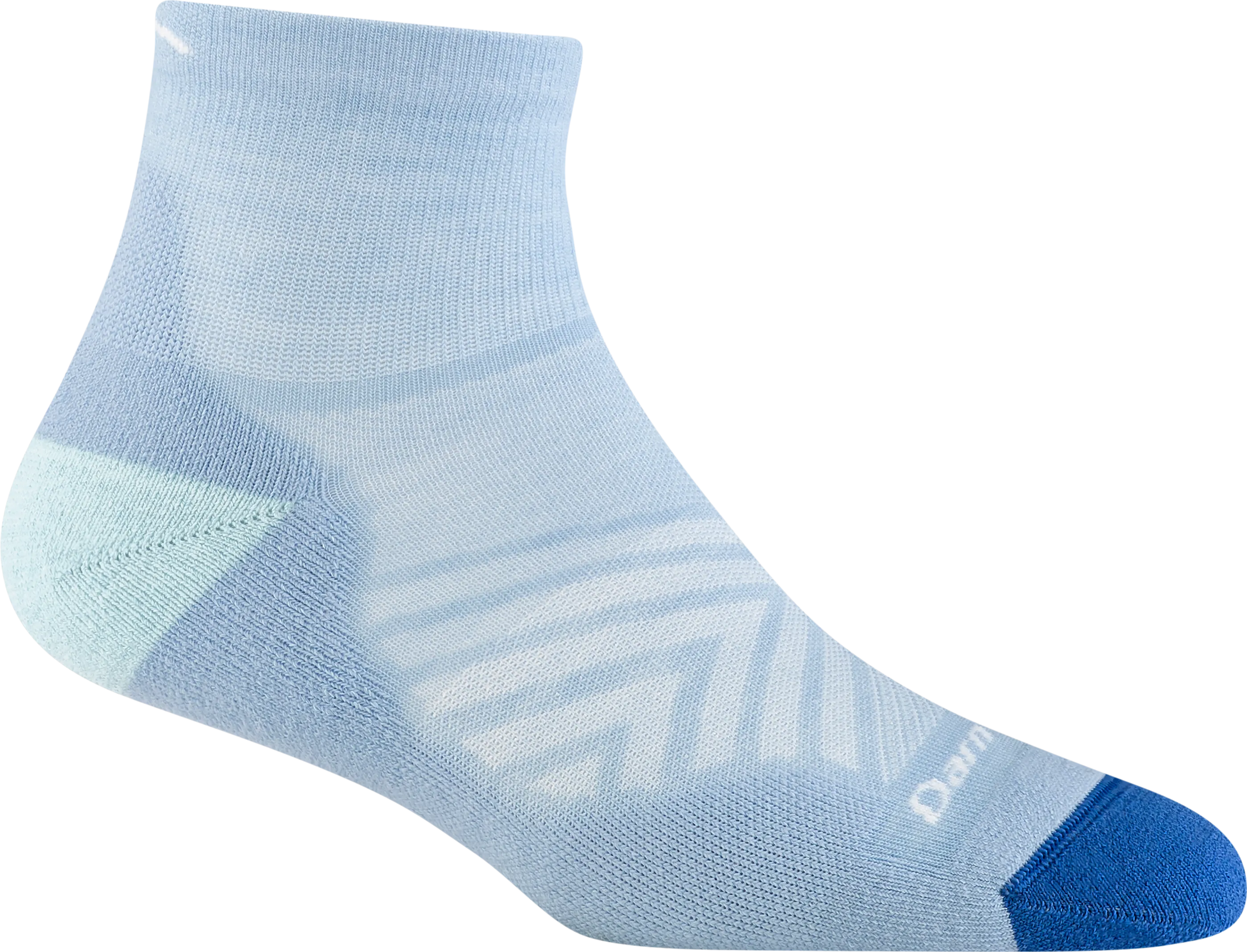 Darn Tough Women&#x27;s Run 1/4 Ultra-Lightweight Cushion Running Sock  Sky | Buy Darn Tough Women&#x27;s Run 1/4 Ultra-Lightweight Cushion Running Sock  Sky here | Outnorth